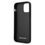 Carcasa Mercedes AMG Leather Debossed Lines compatibila cu iPhone 12 Pro Max, Negru 8 - lerato.ro