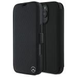 Carcasa Mercedes Leather Wood Imitation compatibila cu iPhone 16 Pro Max, Negru 4 - lerato.ro