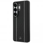 Husa Mercedes Laurel Leaves Vertical Stripes cu MagSafe compatibila cu Samsung Galaxy S26 Ultra, Negru / Alb 3 - lerato.ro