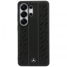 Husa Mercedes Laurel Leaves Vertical Stripes cu MagSafe compatibila cu Samsung Galaxy S26 Ultra, Negru