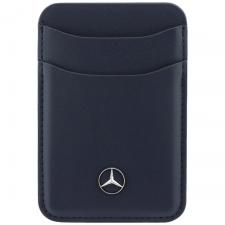 Leather Style, Portofel din piele ecologica Mercedes Wallet, Compatibil MagSafe, Albastru, lerato.ro