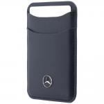 Portofel din piele ecologica Mercedes Wallet, Compatibil MagSafe, Albastru 3 - lerato.ro
