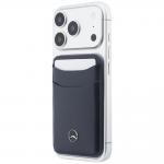 Portofel din piele ecologica Mercedes Wallet, Compatibil MagSafe, Albastru 6 - lerato.ro
