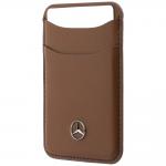 Portofel din piele ecologica Mercedes Wallet, Compatibil MagSafe, Maro 3 - lerato.ro