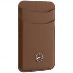 Portofel din piele ecologica Mercedes Wallet, Compatibil MagSafe, Maro 5 - lerato.ro