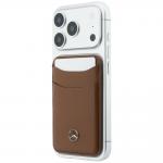 Portofel din piele ecologica Mercedes Wallet, Compatibil MagSafe, Maro 6 - lerato.ro