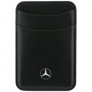 Portofel din piele ecologica Mercedes Wallet, Compatibil MagSafe, Negru
