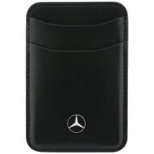 Leather Style, Portofel din piele ecologica Mercedes Wallet, Compatibil MagSafe, Negru, lerato.ro