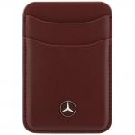 Portofel din piele ecologica Mercedes Wallet, Compatibil MagSafe, Rosu 2 - lerato.ro