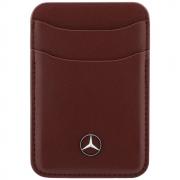 Portofel din piele ecologica Mercedes Wallet, Compatibil MagSafe, Rosu