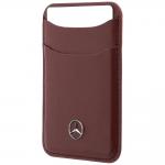 Portofel din piele ecologica Mercedes Wallet, Compatibil MagSafe, Rosu 3 - lerato.ro