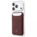 Portofel din piele ecologica Mercedes Wallet, Compatibil MagSafe, Rosu 6 - lerato.ro