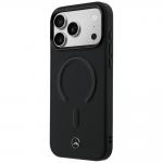 Carcasa Mercedes Leather 3D cu MagSafe compatibila cu iPhone 17 Pro Max, Negru 3 - lerato.ro