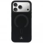 Carcasa Mercedes Leather 3D cu MagSafe compatibila cu iPhone 17 Pro Max, Negru 2 - lerato.ro