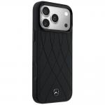 Carcasa Mercedes Leather Crossed Lines cu MagSafe compatibila cu iPhone 17 Pro Max, Negru 5 - lerato.ro