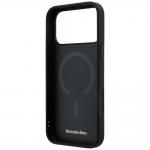 Carcasa Mercedes Leather Crossed Lines cu MagSafe compatibila cu iPhone 17 Pro, Negru 8 - lerato.ro