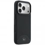 Carcasa Mercedes Leather Wood Effect and Curve cu MagSafe compatibila cu iPhone 17 Pro Max, Negru 5 - lerato.ro