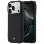 Carcasa Mercedes Leather Mesh Bow Line cu MagSafe compatibila cu iPhone 17 Pro Max, Negru 4 - lerato.ro
