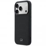 Carcasa Mercedes Leather Mesh Bow Line cu MagSafe compatibila cu iPhone 17 Pro Max, Negru 3 - lerato.ro