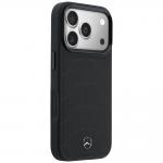 Carcasa Mercedes Leather Mesh Bow Line cu MagSafe compatibila cu iPhone 17 Pro Max, Negru 5 - lerato.ro