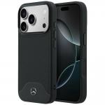 Carcasa Mercedes Leather Wood Effect and Curve cu MagSafe compatibila cu iPhone 17 Pro, Negru 4 - lerato.ro