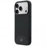 Carcasa Mercedes Leather Wood Effect and Curve cu MagSafe compatibila cu iPhone 17 Pro, Negru 3 - lerato.ro