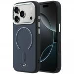 Carcasa Mercedes Leather 3D cu MagSafe compatibila cu iPhone 17 Pro, Navy Blue 4 - lerato.ro