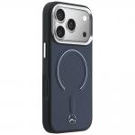 Carcasa Mercedes Leather 3D cu MagSafe compatibila cu iPhone 17 Pro, Navy Blue 5 - lerato.ro