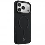 Carcasa Mercedes Leather 3D cu MagSafe compatibila cu iPhone 17 Pro, Negru 5 - lerato.ro