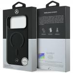 Carcasa Mercedes Leather 3D cu MagSafe compatibila cu iPhone 17 Pro, Negru 9 - lerato.ro