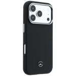 Carcasa Mercedes Leather Semi Wrap Wood Effect cu MagSafe compatibila cu iPhone 17 Pro Max, Negru 5 - lerato.ro