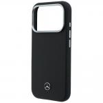 Carcasa Mercedes Leather Semi Wrap Wood Effect cu MagSafe compatibila cu iPhone 17 Pro Max, Negru 7 - lerato.ro