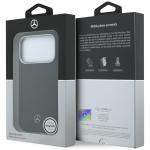 Carcasa Mercedes Leather Semi Wrap Wood Effect cu MagSafe compatibila cu iPhone 17 Pro Max, Negru 9 - lerato.ro