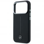 Carcasa Mercedes Leather Semi Wrap Iconic Line cu MagSafe compatibila cu iPhone 17 Pro Max, Negru 7 - lerato.ro