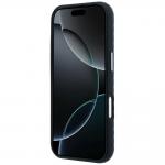 Carcasa Mercedes Leather Semi Wrap Wood Effect cu MagSafe compatibila cu iPhone 17 Pro, Navy Blue 6 - lerato.ro