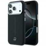 Carcasa Mercedes Leather Semi Wrap Iconic Line cu MagSafe compatibila cu iPhone 17 Pro, Negru 4 - lerato.ro