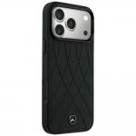 Carcasa Mercedes Leather Crossed Lines cu MagSafe compatibila cu iPhone 17 Pro Max / 18 Pro Max, Negru 5 - lerato.ro