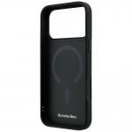 Carcasa Mercedes Leather Crossed Lines cu MagSafe compatibila cu iPhone 17 Pro Max / 18 Pro Max, Negru 8 - lerato.ro