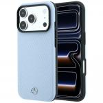 Carcasa Mercedes Leather Semi Wrap Wood Effect cu MagSafe compatibila cu iPhone 17 Pro Max / 18 Pro Max, Albastru 4 - lerato.ro