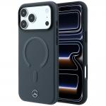 Husa Mercedes Leather 3D cu MagSafe compatibila cu iPhone 18 Pro Max / 17 Pro Max, Gri 4 - lerato.ro