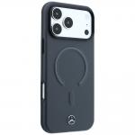 Husa Mercedes Leather 3D cu MagSafe compatibila cu iPhone 18 Pro Max / 17 Pro Max, Gri 5 - lerato.ro