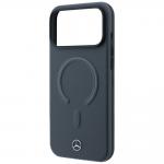 Husa Mercedes Leather 3D cu MagSafe compatibila cu iPhone 18 Pro Max / 17 Pro Max, Gri 7 - lerato.ro