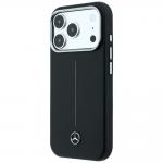 Husa Mercedes Leather Semi Wrap with Iconic Line cu MagSafe compatibila cu iPhone 18 Pro Max / 17 Pro Max, Negru 3 - lerato.ro