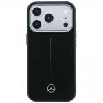 Husa Mercedes Leather Semi Wrap with Iconic Line cu MagSafe compatibila cu iPhone 18 Pro Max / 17 Pro Max, Negru 2 - lerato.ro