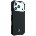 Husa Mercedes Leather Semi Wrap with Iconic Line cu MagSafe compatibila cu iPhone 18 Pro Max / 17 Pro Max, Negru 5 - lerato.ro