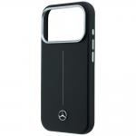 Husa Mercedes Leather Semi Wrap with Iconic Line cu MagSafe compatibila cu iPhone 18 Pro Max / 17 Pro Max, Negru 7 - lerato.ro