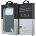 Husa Mercedes Leather Semi Wrap with Iconic Line cu MagSafe compatibila cu iPhone 18 Pro Max / 17 Pro Max, Negru 9 - lerato.ro
