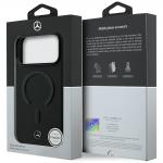 Husa Mercedes Leather 3D cu MagSafe compatibila cu iPhone 18 Pro Max / 17 Pro Max, Negru 9 - lerato.ro