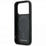 Husa Mercedes Leather Crossed Lines cu MagSafe compatibila cu iPhone 18 Pro / 17 Pro, Negru 8 - lerato.ro