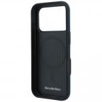 Husa Mercedes Leather Semi Wrap Iconic Line cu MagSafe compatibila cu iPhone 18 Pro / 17 Pro, Albastru 8 - lerato.ro